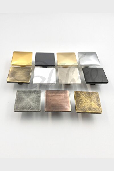 bablife 5 bucăți crom butoane pătrate - 4 cm x 4 cm metal de lux sertar dulap mâner mobilă