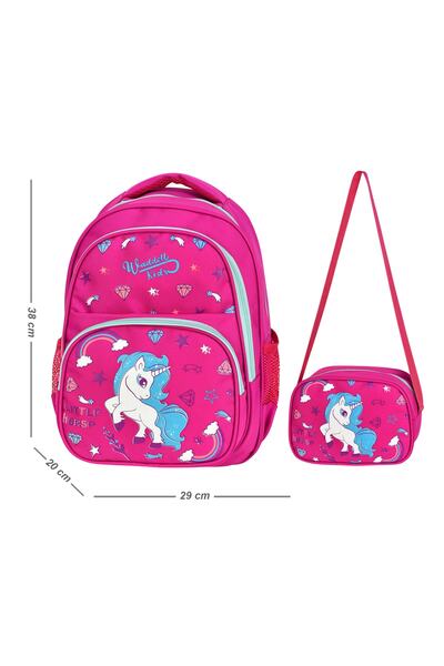 Waddell Ruksak i ishrana za osnovnu školu Pink Unicorn Sa deznom License - Ç ...