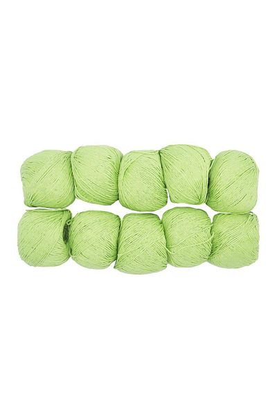 Spagettiyarn Slim Cotton 10 Pack Πράσινο Φιστίκι Πλεκτό Χέρι