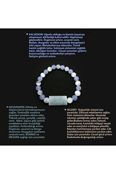 OSMANLI DOĞAL TAŞ أكوامارين معتمد، أكوامارين كالسيدون سيلينيت M264