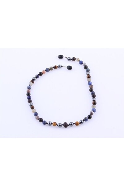 OSMANLI DOĞAL TAŞ Öğrenci Kolye  Lapis  Sodalit Kehribar Labradorit  Kaplan Gözü  Bostwana Akik  Hematit  ob