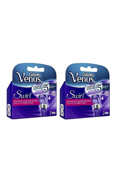 Gillette Venus Swirl Extra Smooth Women's Spare Razor 2 Pack X 2 Pack
