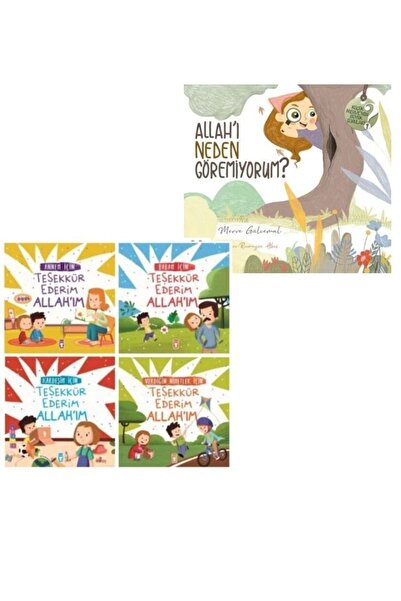 Timaş Çocuk Hediyeli Teşekkür Ederim Allahım Set(4kitap) Küçük Mervenin Büyük...