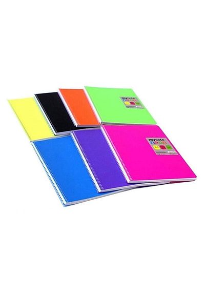 Umur 1 Piece Spiral Plastic Cover Notebook A4 100 Pages Lined Mixed Color Operated