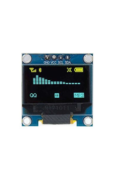SANEC Oled 0.96 Inç 128x64 Piksel Ekran Modülü - Mavi Sarı