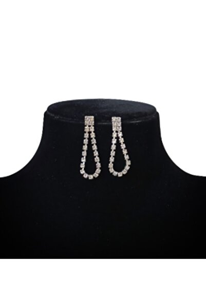 TakıConcept Damla Abiye Taşlı Su Yolu Küpe