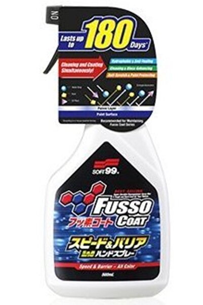 soft99 Fusso Coat Speed & Barrier Hızlı Sprey Boya Koruma 400 ml