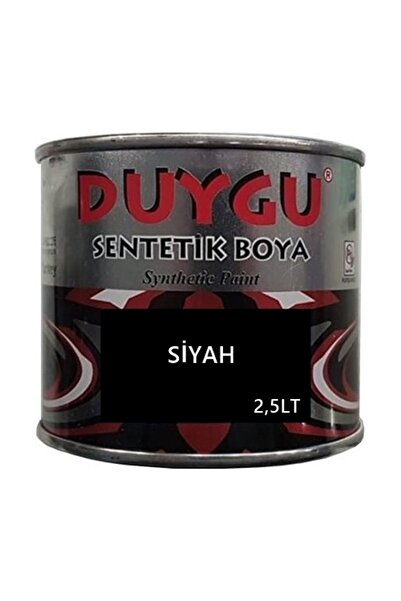 Duygu Sentetik Boya Siyah 1/1 Galon 2,85 Kg Ağırlık 2.5 Lt Hacim