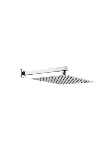 Fause Ankastre Duş Başlığı Borulu Kare Slim Metal 30x30 Cm