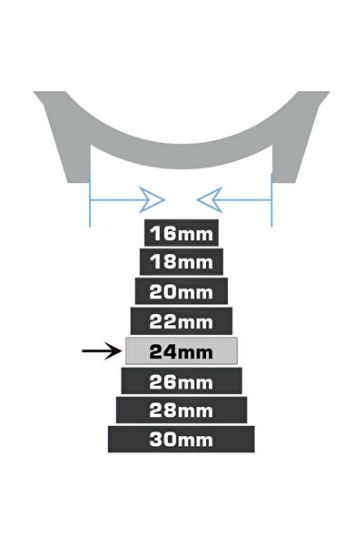 Saatse Altın Hasır Çelik Saat Kordonu Metal Örgü Kayış 24mm
