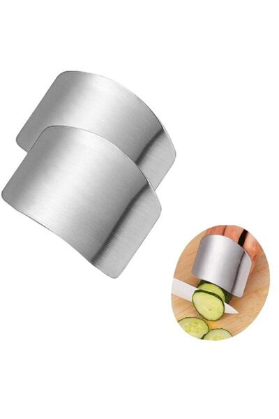 OZCMAX 2li Metal Parmak Koruyucu Hızlı Ve Güvenli Kesme Paslanmaz Çelik Koruy...