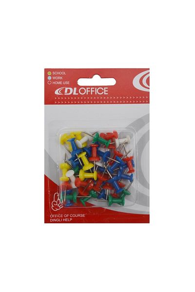 Linea مسمار خريطة ملون Dloffıce 40 قطعة حزمة Dl2156
