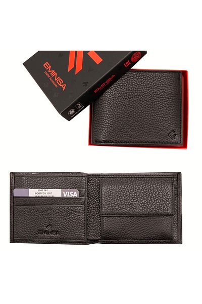 Eminsa Men's Brown Genuine Leather Wallet