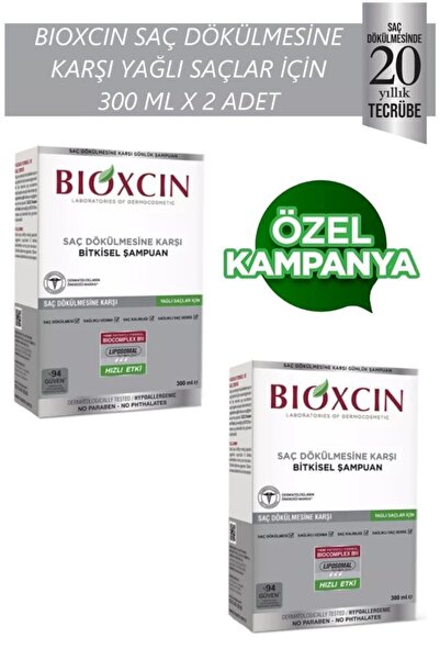 Bioxcin Yağlı Saçlar Için 300 Ml X 2 Adet