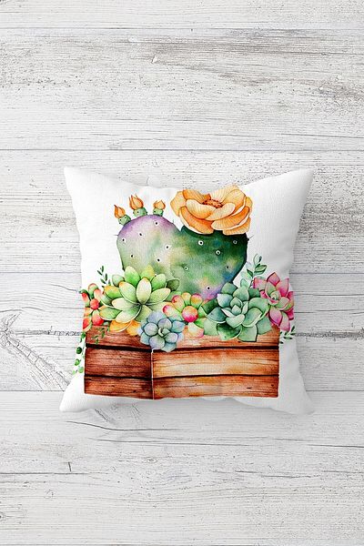 linazaitun One Side Printed Hidden Zipper Decorative Pillowcase Throw Pillow Case Seat Pillowcase