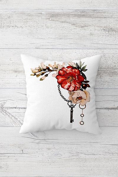 linazaitun One Side Printed Hidden Zipper Decorative Pillowcase Throw Pillow Case Seat Pillowcase
