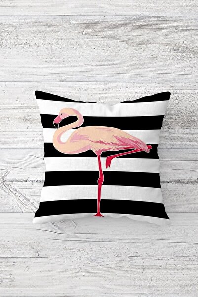 Pelangi غطاء وسادة بسحاب مخفي مطبوع على الوجهين بنمط فلامنغو، غطاء وسادة للمقعد