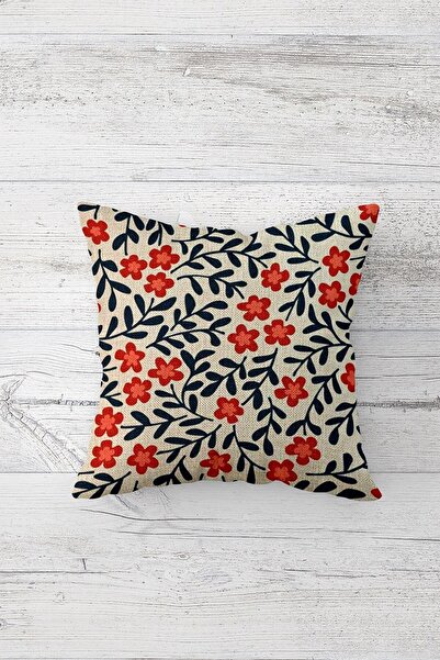 Pelangi Modern Flowers Double Sided Printed Hidden Zippered Pillowcase Throw ...