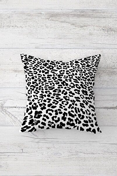Pelangi Black and White Leopard Pattern Double Sided Printed Hidden Zippered ...