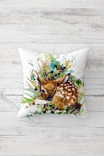 linazaitun One Side Printed Hidden Zipper Decorative Pillowcase Throw Pillow Case Seat Pillowcase