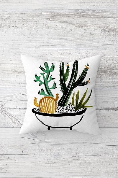 linazaitun One Side Printed Hidden Zipper Decorative Pillowcase Throw Pillow Case Seat Pillowcase