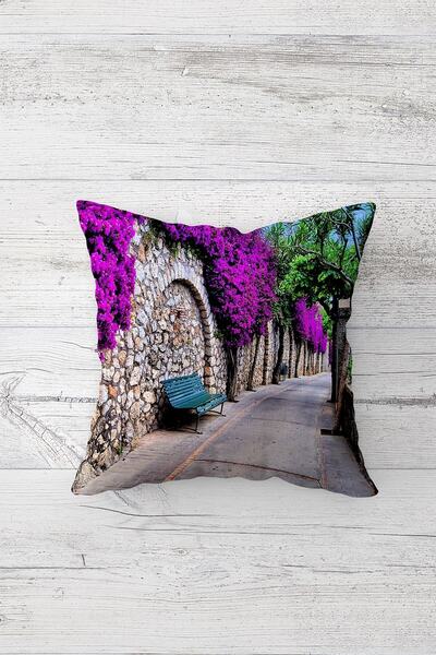 Lina Double Sided Printed Hidden Zipper Decorative Pillow Case Throw Pillow C...