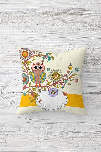 linazaitun One Side Printed Hidden Zipper Decorative Pillowcase Throw Pillow Case Seat Pillowcase