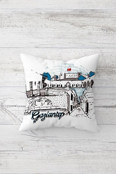 linazaitun One Side Printed Hidden Zipper Decorative Pillowcase Throw Pillow Case Seat Pillowcase