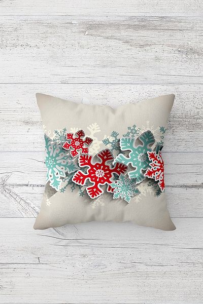 linazaitun One Side Printed Hidden Zipper Decorative Pillowcase Throw Pillow Case Seat Pillowcase