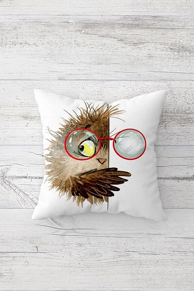 linazaitun One Side Printed Hidden Zipper Decorative Pillowcase Throw Pillow Case Seat Pillowcase
