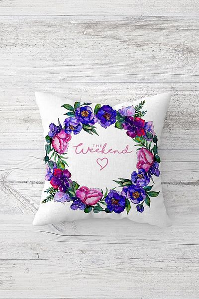 linazaitun One Side Printed Hidden Zipper Decorative Pillowcase Throw Pillow Case Seat Pillowcase
