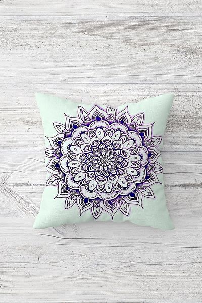 linazaitun One Side Printed Hidden Zipper Decorative Pillowcase Throw Pillow Case Seat Pillowcase