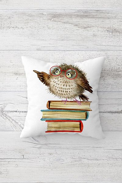 linazaitun One Side Printed Hidden Zipper Decorative Pillowcase Throw Pillow Case Seat Pillowcase