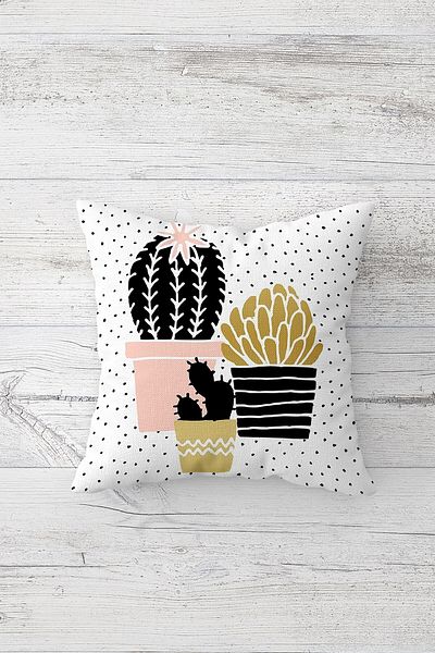 linazaitun One Side Printed Hidden Zipper Decorative Pillowcase Throw Pillow Case Seat Pillowcase
