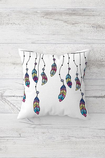 linazaitun One Side Printed Hidden Zipper Decorative Pillowcase Throw Pillow Case Seat Pillowcase