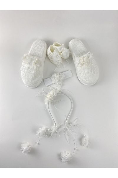 Effortt Maternity Mother and Baby Slippers Crown Set