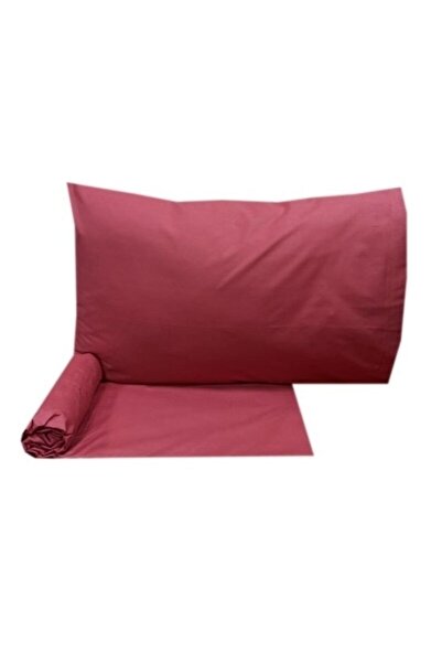 Sarev Ranforce Fitted Sheet Set Claret Red 180x200cm