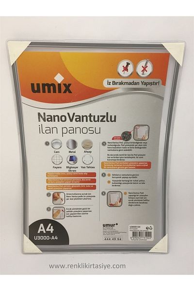 Umix A4 Covered Nano Suction Cup Ilan Board