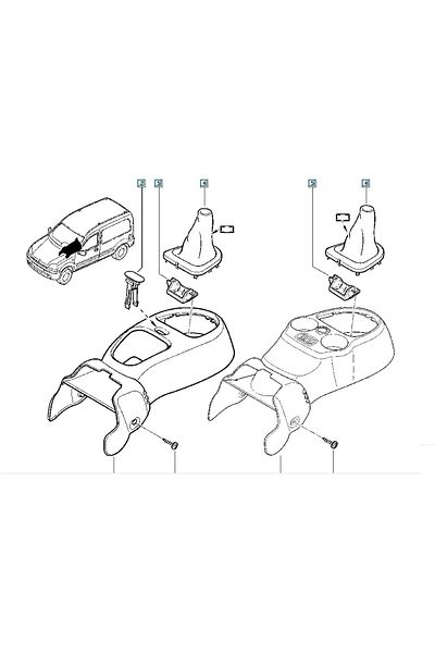 YD Renault Kangoo 1, Megane 1 Gear Gaiter Black 8200217780