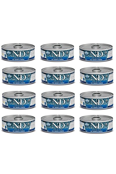 N&D Ocean Morina Balık Ve Karides Ve Balkabaklı Yavru Kedi Konservesi X 12 Adet