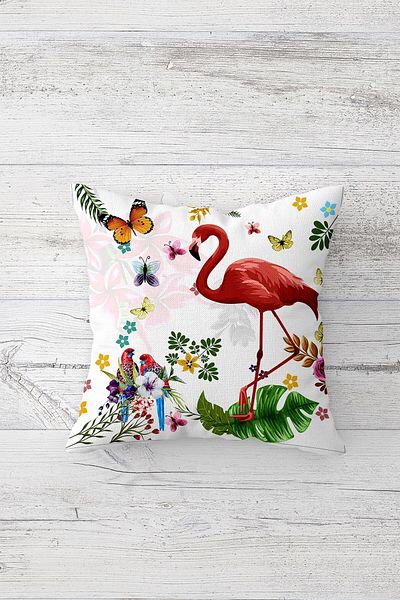 linazaitun One Side Printed Hidden Zipper Decorative Pillowcase Throw Pillow Case Seat Pillowcase