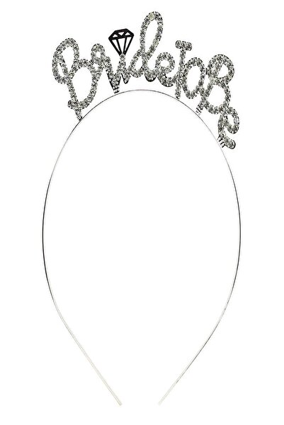 Parti dolabı قطعة واحدة من المعدن الفضي للعروس لتكون تاج العازبة من حجر الكريستال