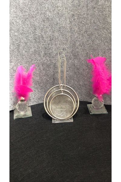 baranex Stainless Steel Wire Strainer 3 Pieces Strainer