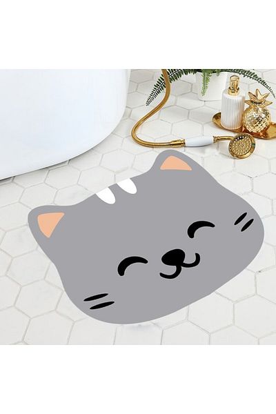 eco concept Cat Toilet Mat, Cat Food Front Mat, Cat Patterned Mat, 50x60 Cat01ps
