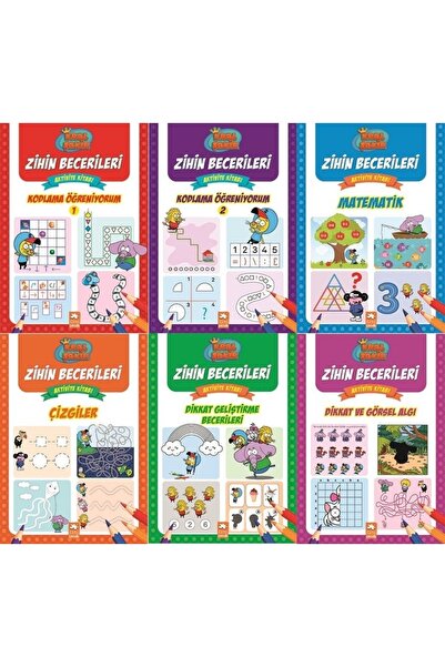 Eksik Parça Yayınları Kral Şakir Zihin Becerileri Seti 6 Kitap