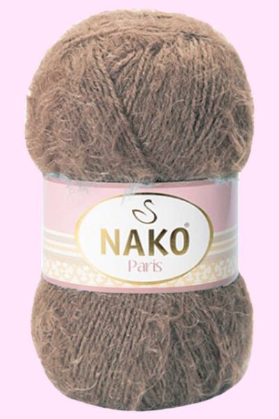 NAKO Fgnshop Paris Νήμα Πλεξίματος Χειροποίητο Μαλλί Καφέ Απόχρωση 3890