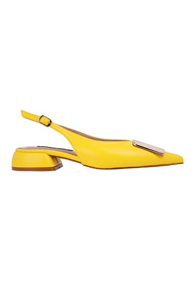 lescarpe 2302 Sarı Topuklu Ayakkabı