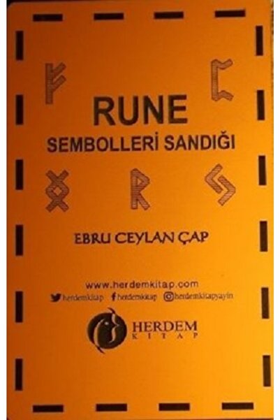 Herdem Kitap Rune Sembolleri Sandığı (ahşap Kutulu) Ebru Ceylan Çap