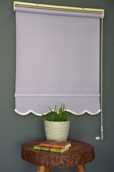 HLMSTOR Stor Perde Hps-12 Lila Renk, Alüminyum Kasalı Sınırlı Stok Etekli Vey...