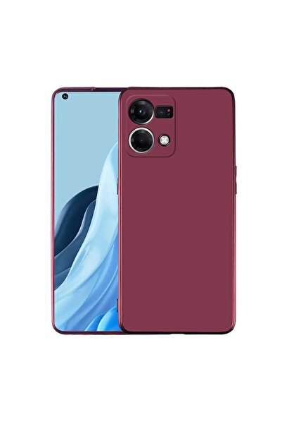 OPPO Reno 7 4g Uyumlu (soft Tasarım) Yumuşak Silikon Kılıf Mürdüm